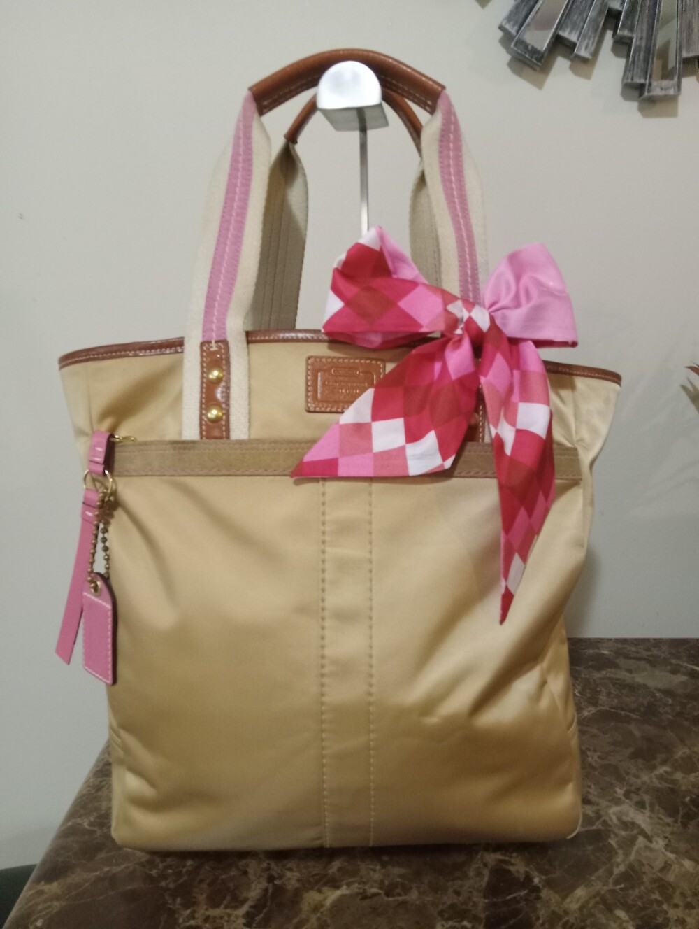 Coach 06 Hampton Satin/Leather EUC - Picture 14 of 14